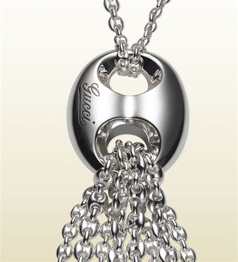 gucci silver hallmarks|gucci necklace real ring.